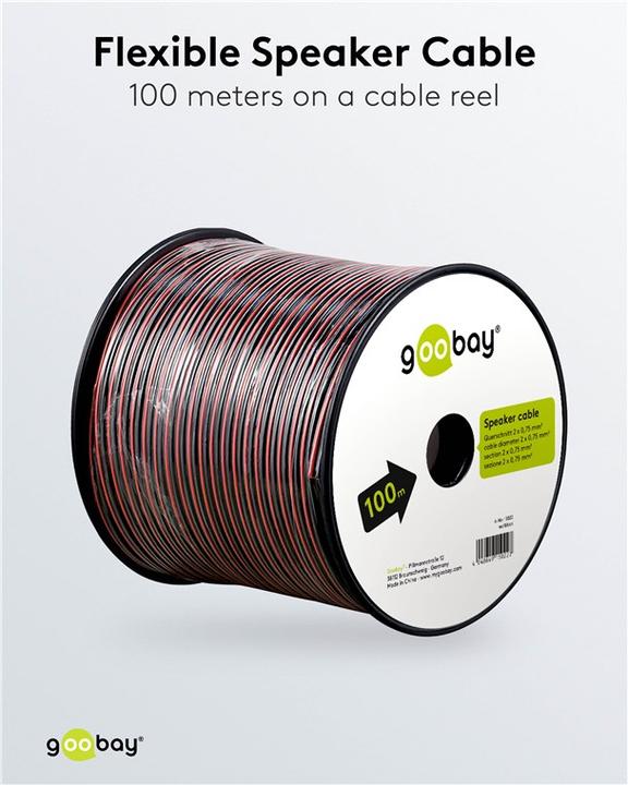 Actual product image Goobay Cca (100 m, 0.75 mm²)