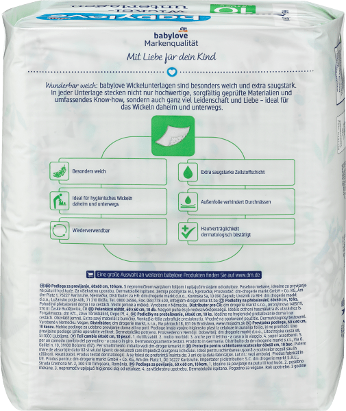 Actual product image dm babylove Changing pads