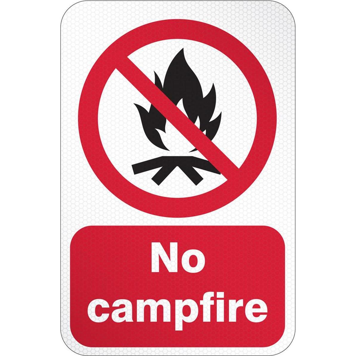 Brady, Sicherheitskennzeichnung, ISO Safety Sign - No Campfire