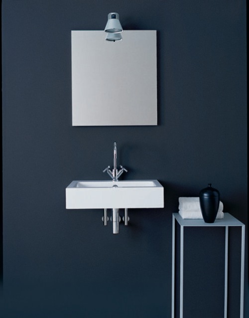 Actual product image Alape wash basin WT.PR585H, rectangular W: 585mm H: 143mm D: 405mm, 4201000000, white (405 mm, 585 mm)