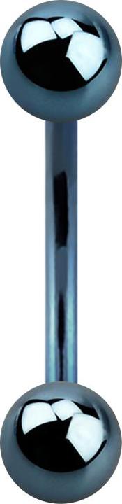 Produktbild Star Piercing Micro Banane hellblau mit zwei Kugeln (Chirurgenstahl 316L)