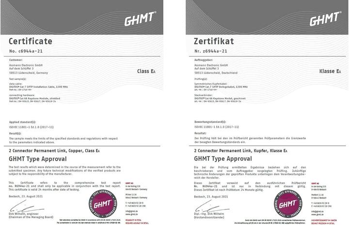 Immagine prodotto Digitus Netzwerkkabel (S/FTP, CAT7, 250 m)