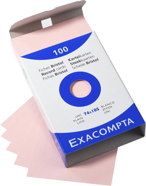 Actual product image Exacompta Index cards (74 x 105 mm, 205 g/m², 100 x)