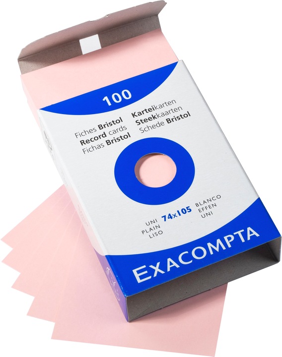 Actual product image Exacompta Index cards (A7, 205 g/m², 100 x)