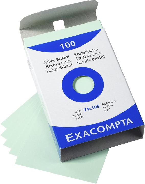 Immagine prodotto Exacompta Schede di valutazione (74 x 105 mm, 100x, 205 g/m²)