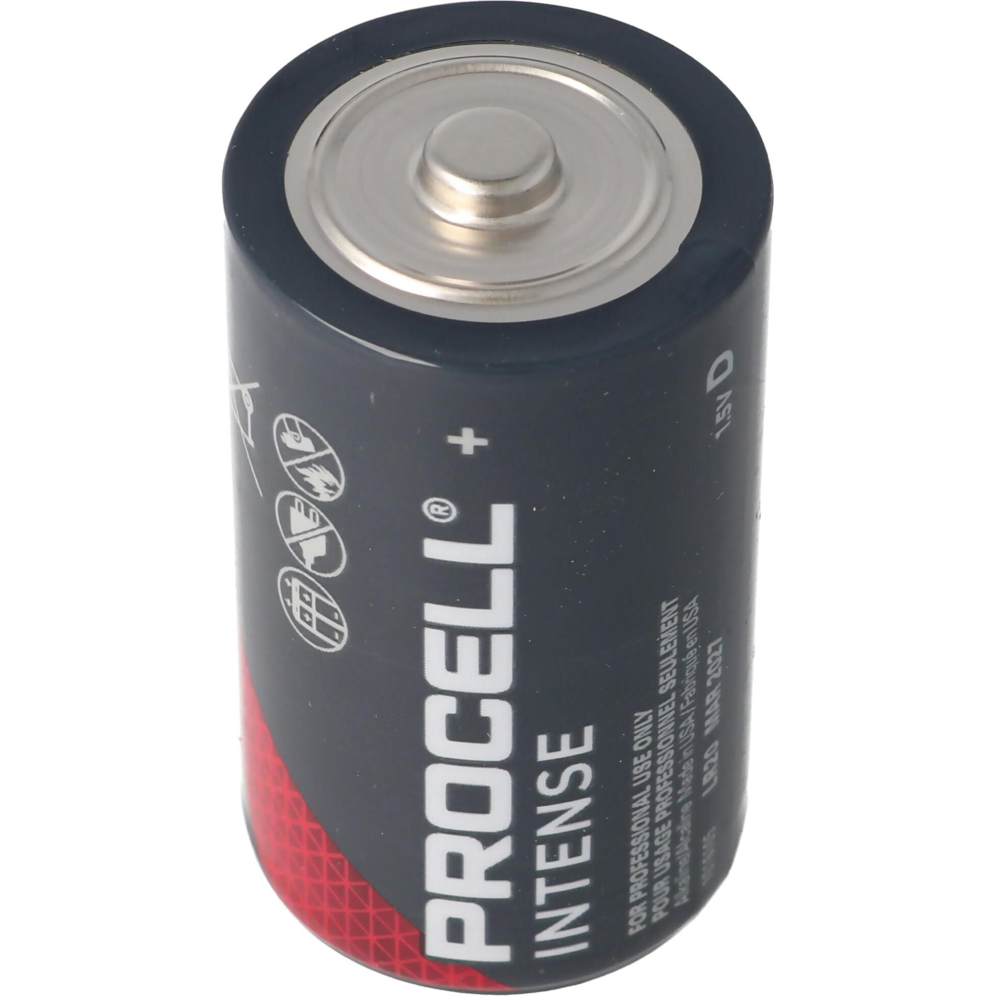 Thumbnail - Duracell 10 Stück Procell Intense Mono D, LR20 im Karton, für energieintensive Geräte (10 Stk., D), Batterien + Akkus