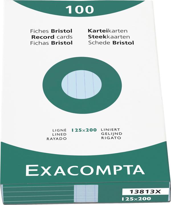 Immagine prodotto Exacompta Schede di valutazione (125 x 200 mm, 100x, 205 g/m²)