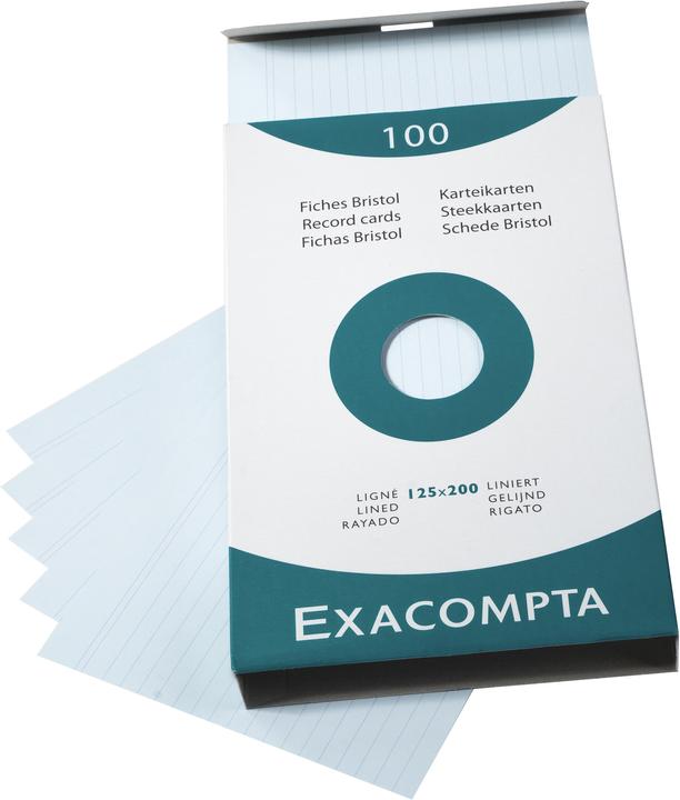 Immagine prodotto Exacompta Schede di valutazione (125 x 200 mm, 100x, 205 g/m²)
