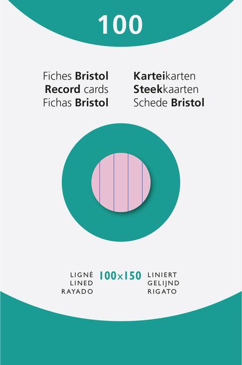 Produktbild Exacompta Karteikarten (100 x 150 mm, 205 g/m², 100 x)