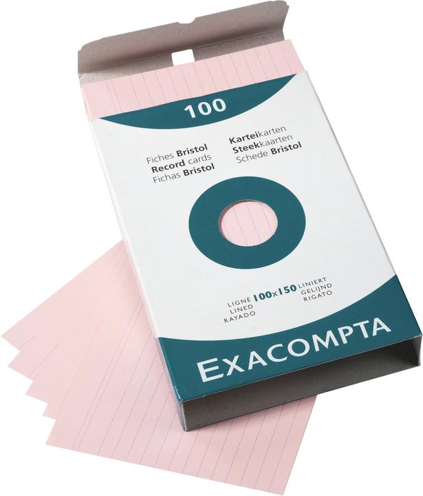Produktbild Exacompta Karteikarten (100 x 150 mm, 205 g/m², 100 x)