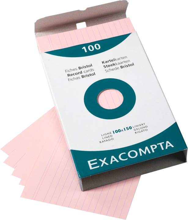Actual product image Exacompta Index cards (100 x 150 mm, 205 g/m², 100 x)