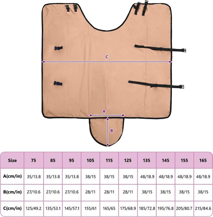 Produktbild vidaXL Pferdedecke (145 cm)