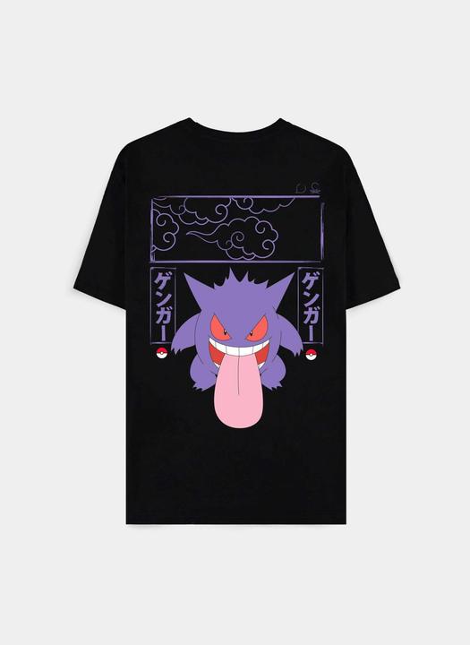 Actual product image Difuzed Pokémon - Gengar Block Print Men's Short Sleeved T-shirt - L (L)