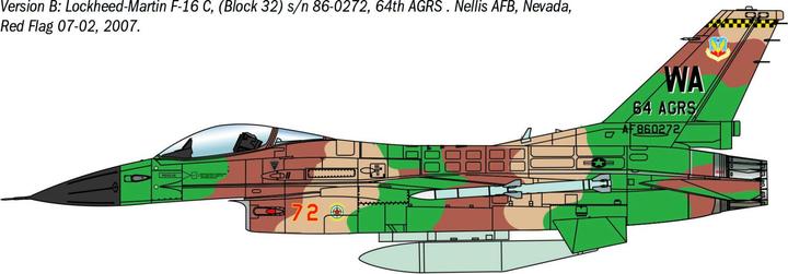 Actual product image Italeri 1:48 F-16C Fighting Falcon War Thunder