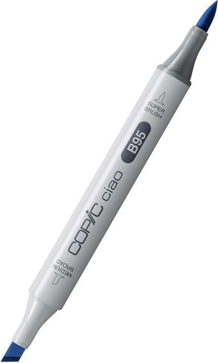 Actual product image Copic CIAO - Brand (B-95 Light Grayish Cobalt, Y-15 Cadmium Yellow, R-22 Light Prawn, 6 mm, 3 x)