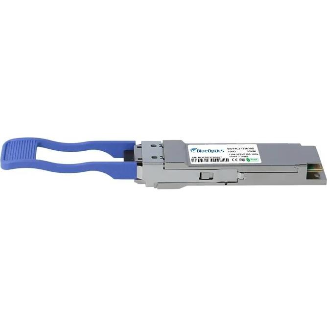 Thumbnail - BlueOptics QSFP28 Bidi Transceiver 100GBASE-ER1-BX-U 30KM, Transceiver, Silber