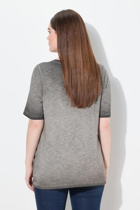 Produktbild Ulla Popken T-Shirt, Trachtenmotiv, Classic, V-Ausschnitt, Halbarm (60)