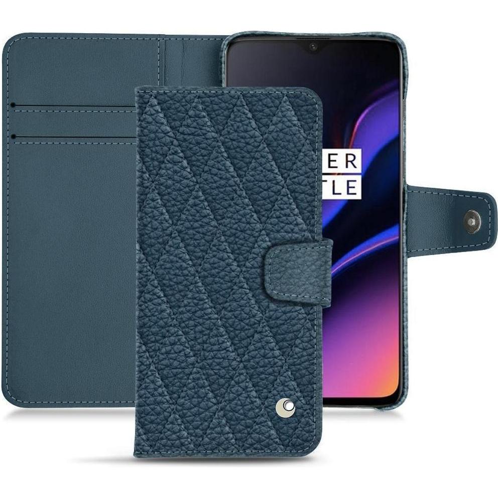 Thumbnail - Noreve Lederschutzhülle Wallet (OnePlus 6T), Smartphone Hülle, Blau