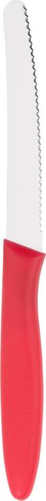 Produktbild WMF Brotzeitmesser Brötchenmesser Frühstücksmesser 23cm Wellenschliff rot (11 cm)