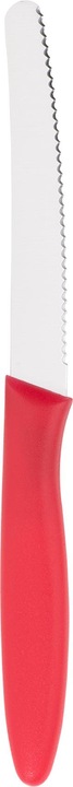 Produktbild WMF Brotzeitmesser Brötchenmesser Frühstücksmesser 23cm Wellenschliff rot (11 cm)