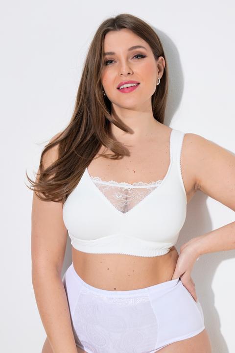 Produktbild Ulla Popken Bralette, Spitze, Mikrofaser, ohne Bügel (105 C)