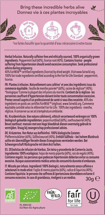 Produktbild Pukka Pfefferminz-Lakritze-Tee (30 g)