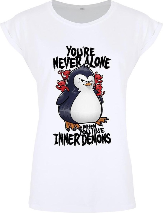 Immagine prodotto Psycho Penguin Non sei mai solo quando hai i tuoi demoni interiori - Tshirt (S)