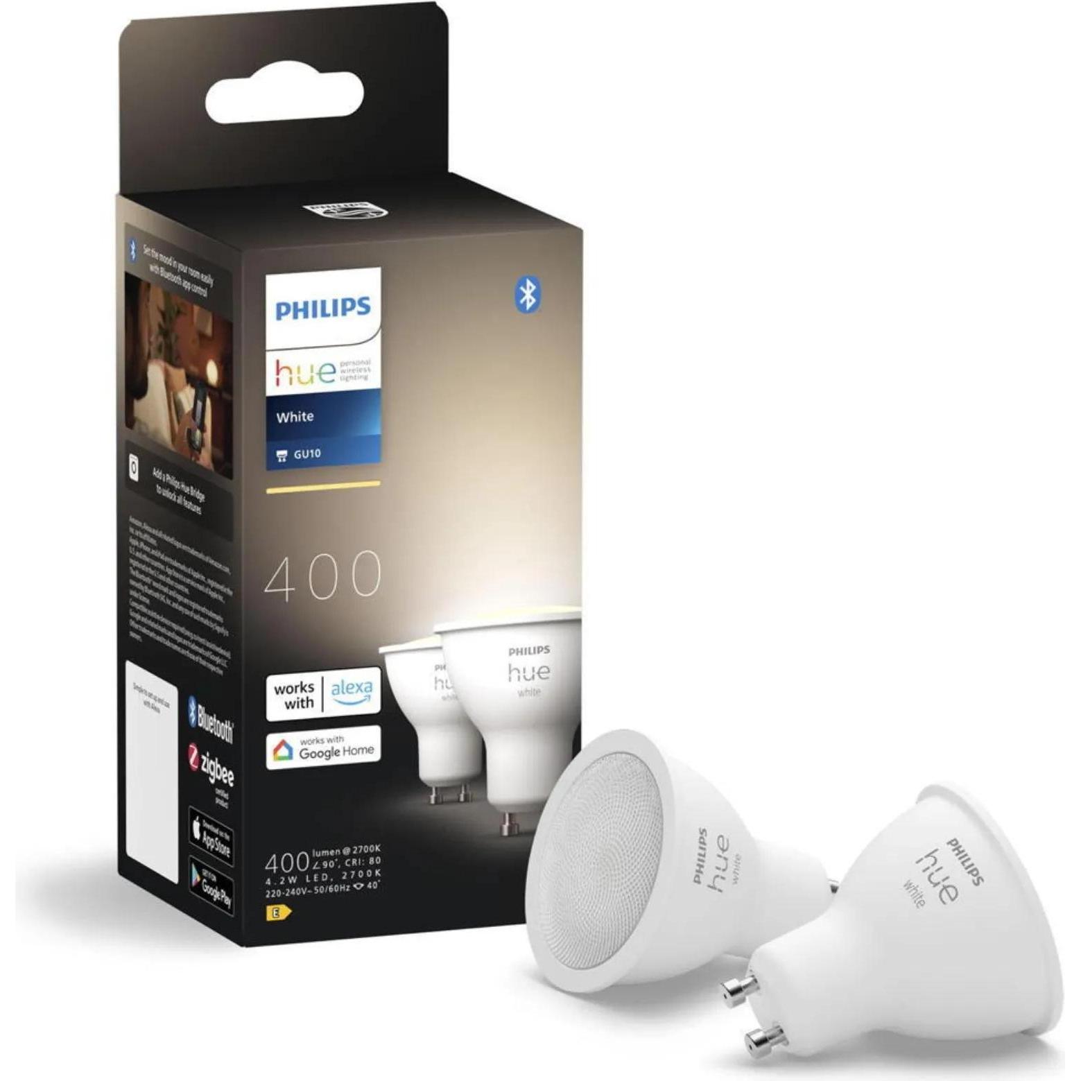 Philips Hue, Leuchtmittel, 400 (GU10, 4.20 W, 400 lm, 2 x, E)