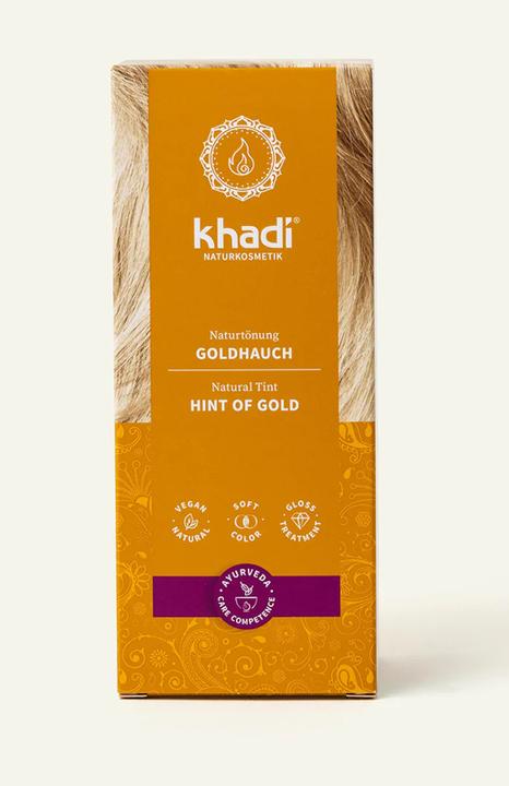 Produktbild Khadi Pflanzenfarbe Goldhauch - Blond bis Kupfer - Teinture aux Plantes plaquette d'or (Doré, Blond)