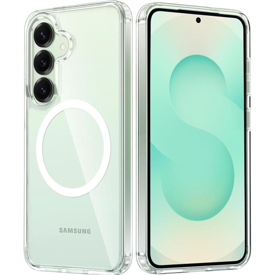 Screenguard Magnetic Clear Case MagSafe Hülle (Samsung Galaxy S25+), Smartphone Hülle, Transparent