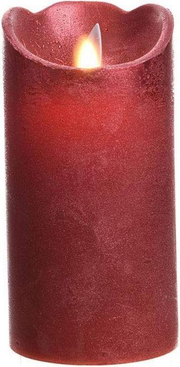 Actual product image Lumineo LED flickering candle indoor red 7.5 x 15 cm (1 x)