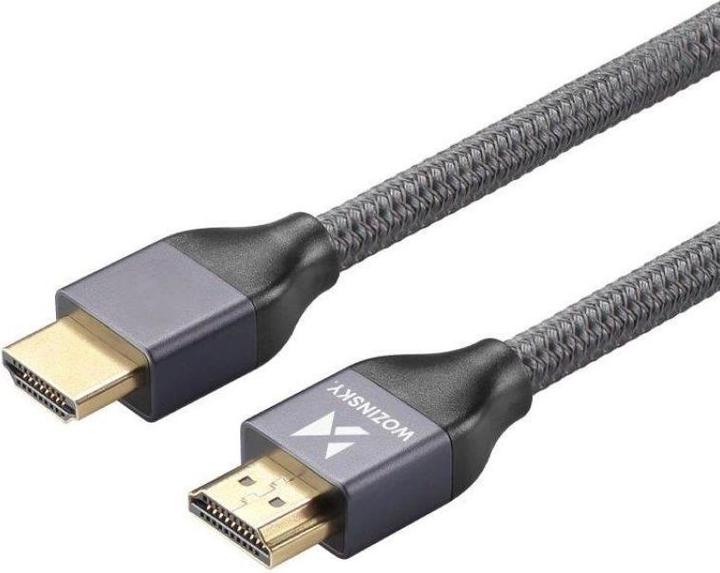 Image du produit Wozinsky HDMI 2.1 8K 60 Hz 48 Gbps / 4K 120 Hz / 2K 144 Hz 2 m argent (WHDMI-20) (2 m)