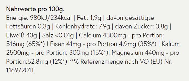 Valori nutrizionali e ingredienti Kruut Superalimenti locali (70g) (1 Pezzo/i, Polvere, 70 g)
