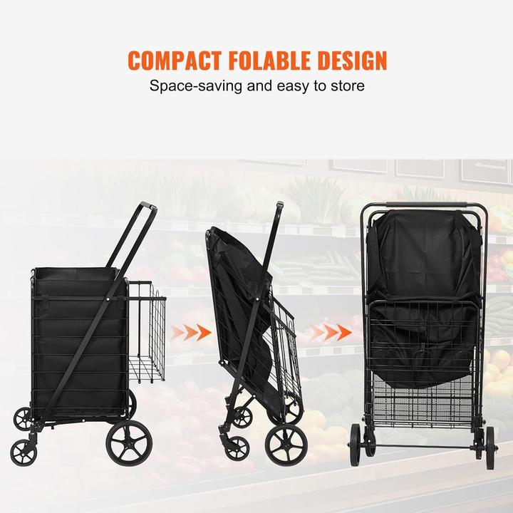 Image du produit Vevor Carrello della Spesa Pieghevole