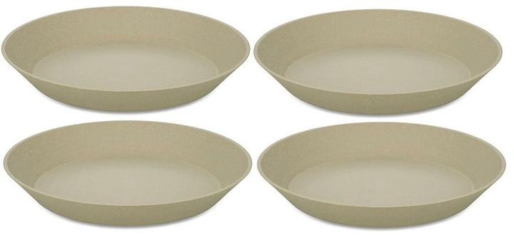 Koziol Suppen- & Pastateller Connect 24 cm, 4 Stück, Sand (4 x, 24 cm)