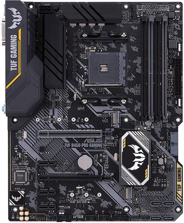 Produktbild ASUS TUF B450-PRO GAMING AM4 B450 (AM4, AMD B450, ATX)