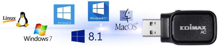 Image du produit edimax EW-7611UCB : adaptateur USB AC600 & BT (USB 2.0)