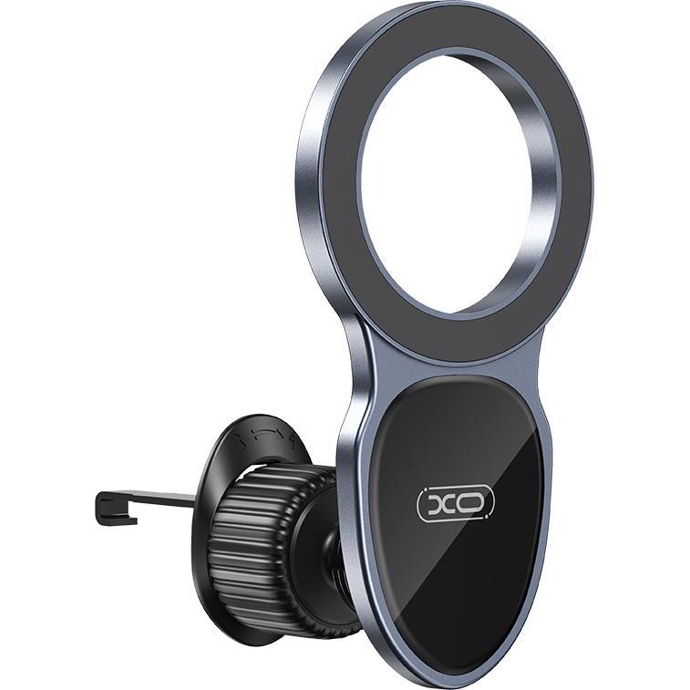 xO Autohalterung 154 Magnet schwarz für Luftauslass, Smartphone Halterung, Schwarz
