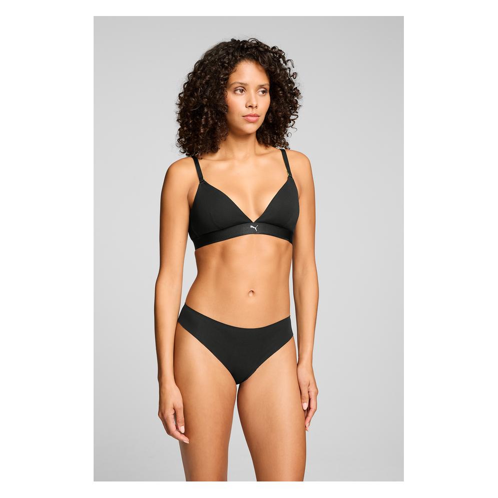 Puma, Damen, Unterhosen, Women Invisible Cotton Strings 2p, Schwarz, (L, 2er Pack)