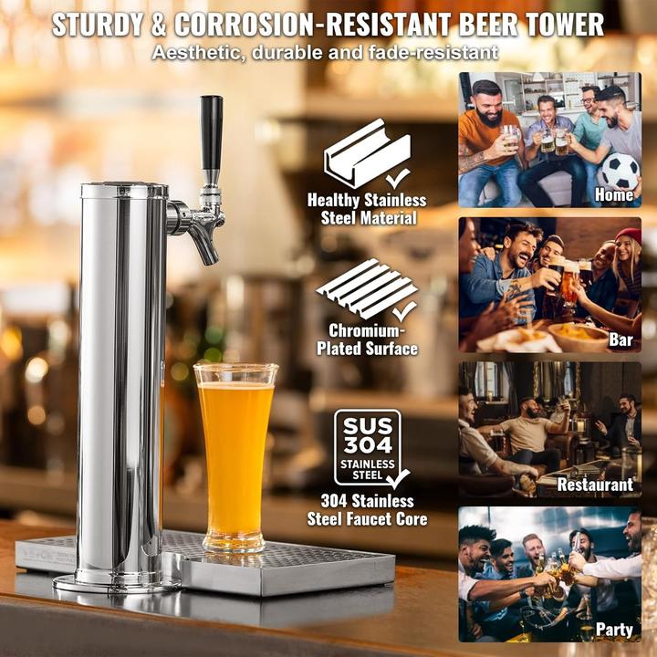 Actual product image Vevor Kegerator Tower Kit