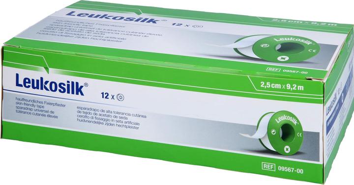 Actual product image BSN LEUKOSILK 9.2MX2.5CM, 12 pcs PFL (12 x)