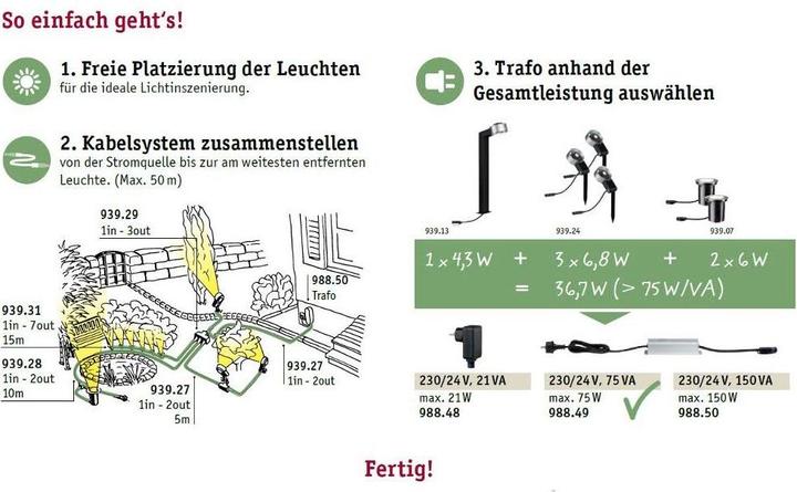 Image du produit Paulmann Plug & Shine Path en extérieur (350 lm, IP67)