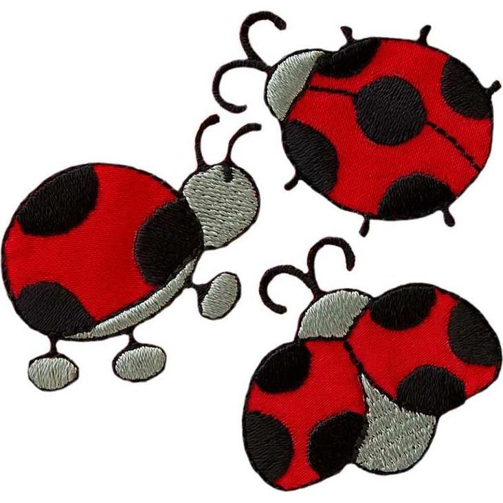Mono Quick 3 Marienkäfer, Applikationen, Schwarz, Rot