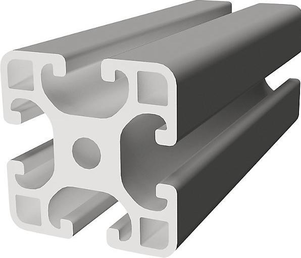 Actual product image Bedrunka & hirth workalu® aluminium workbench with system structure, one-sided (125 cm, 60 cm)