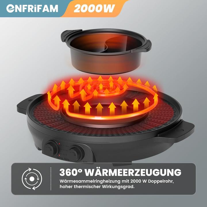 Produktbild Enfrifam Hot Pot & Raclette Grill
