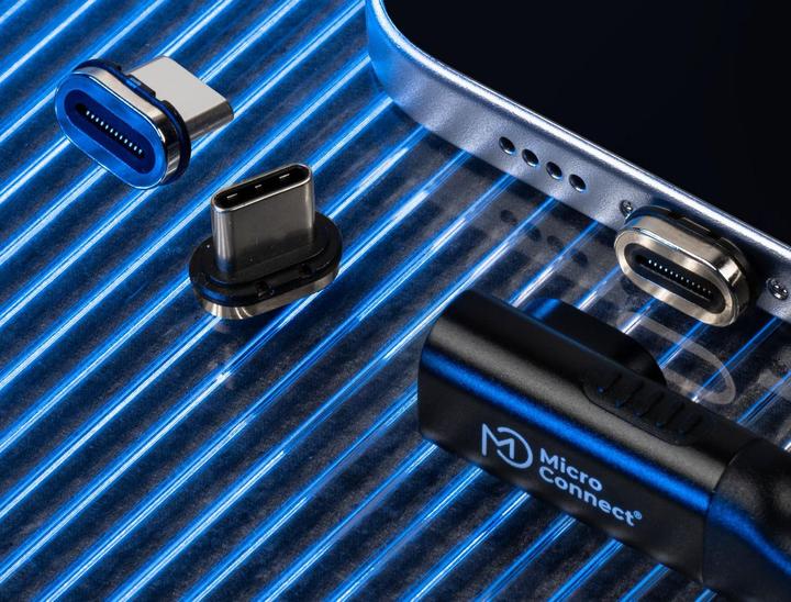 Produktbild MicroConnect Premium USB4 magnetic plug (240 W)