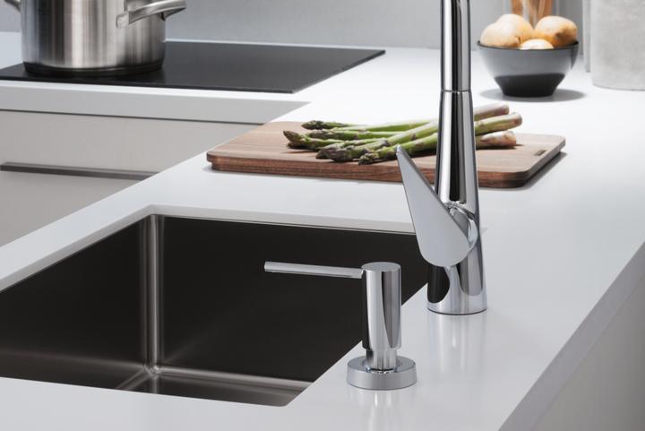 Image du produit hansgrohe Distributeur de liquide vaisselle/lotion A51, version encastrable, noir mat