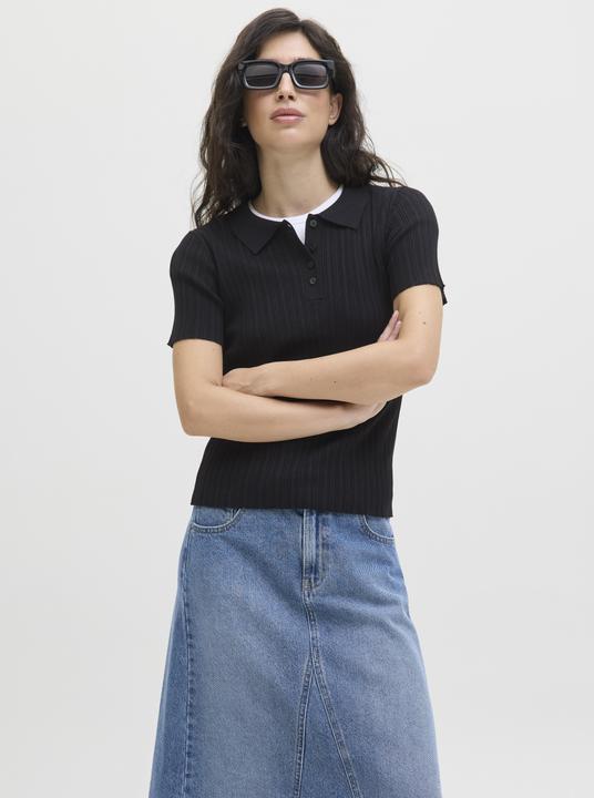 Actual product image JJXX Jxhadley Tight Ss Polo Knit Noos (M)