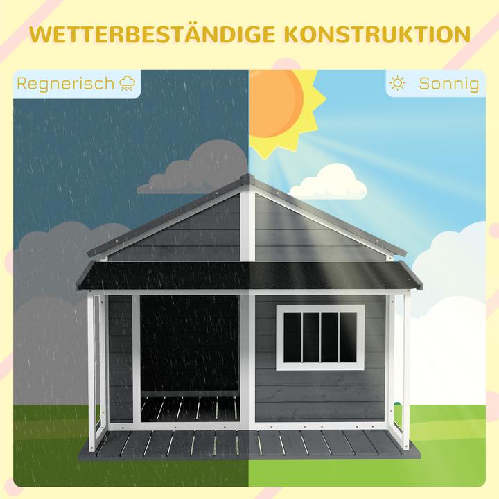 Actual product image PawHut Dog kennel with raised floor (Dog house)
