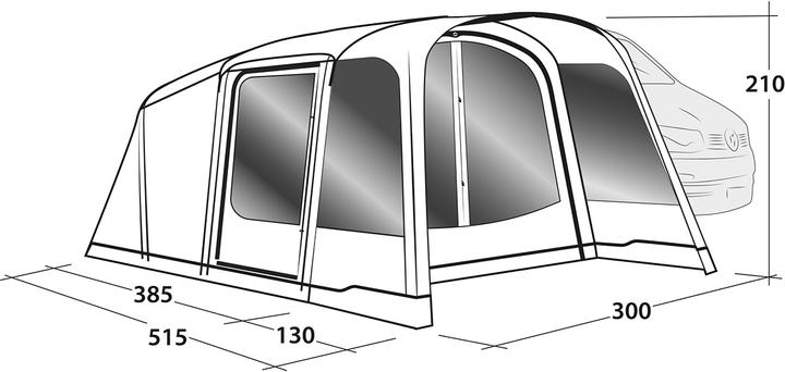 Produktbild Outwell Blossburg 380 Air (Tunnelzelt, 24 kg)
